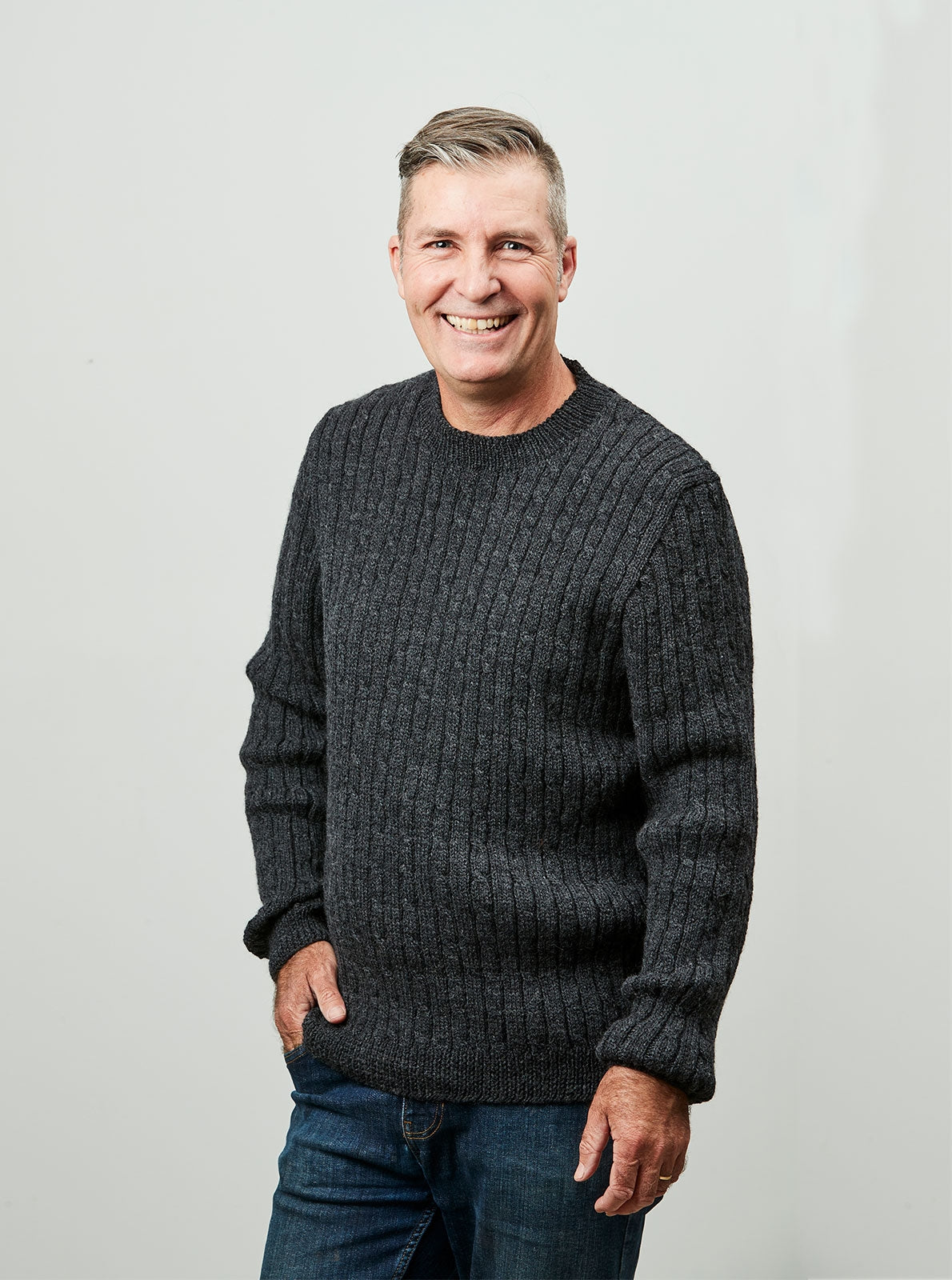 PT 8603 Fine Cabled Jumper - Knitting Pattern – Bendigo Woollen Mills