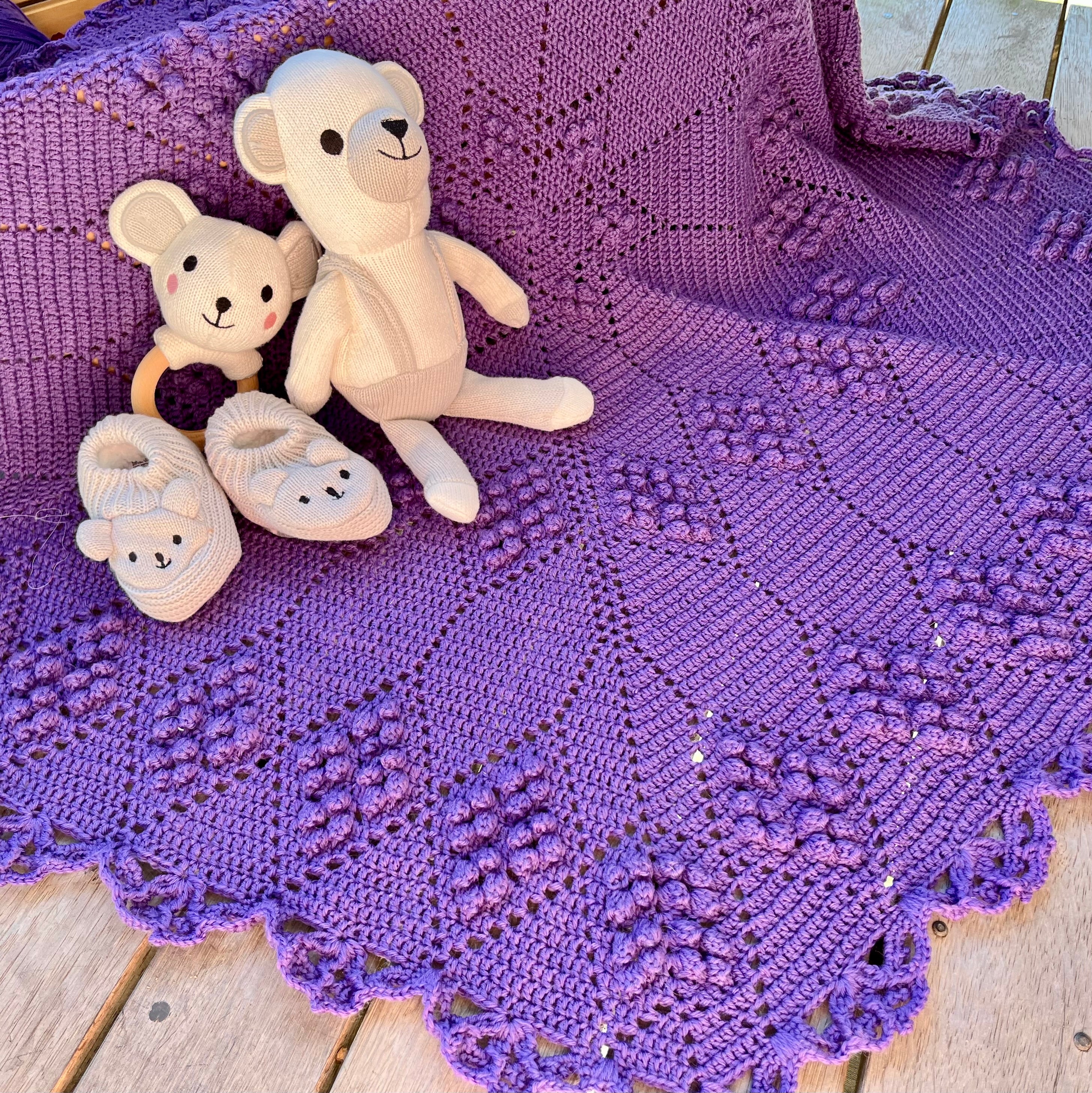 Magnolia Bloom Blanket PDF – Bendigo Woollen Mills