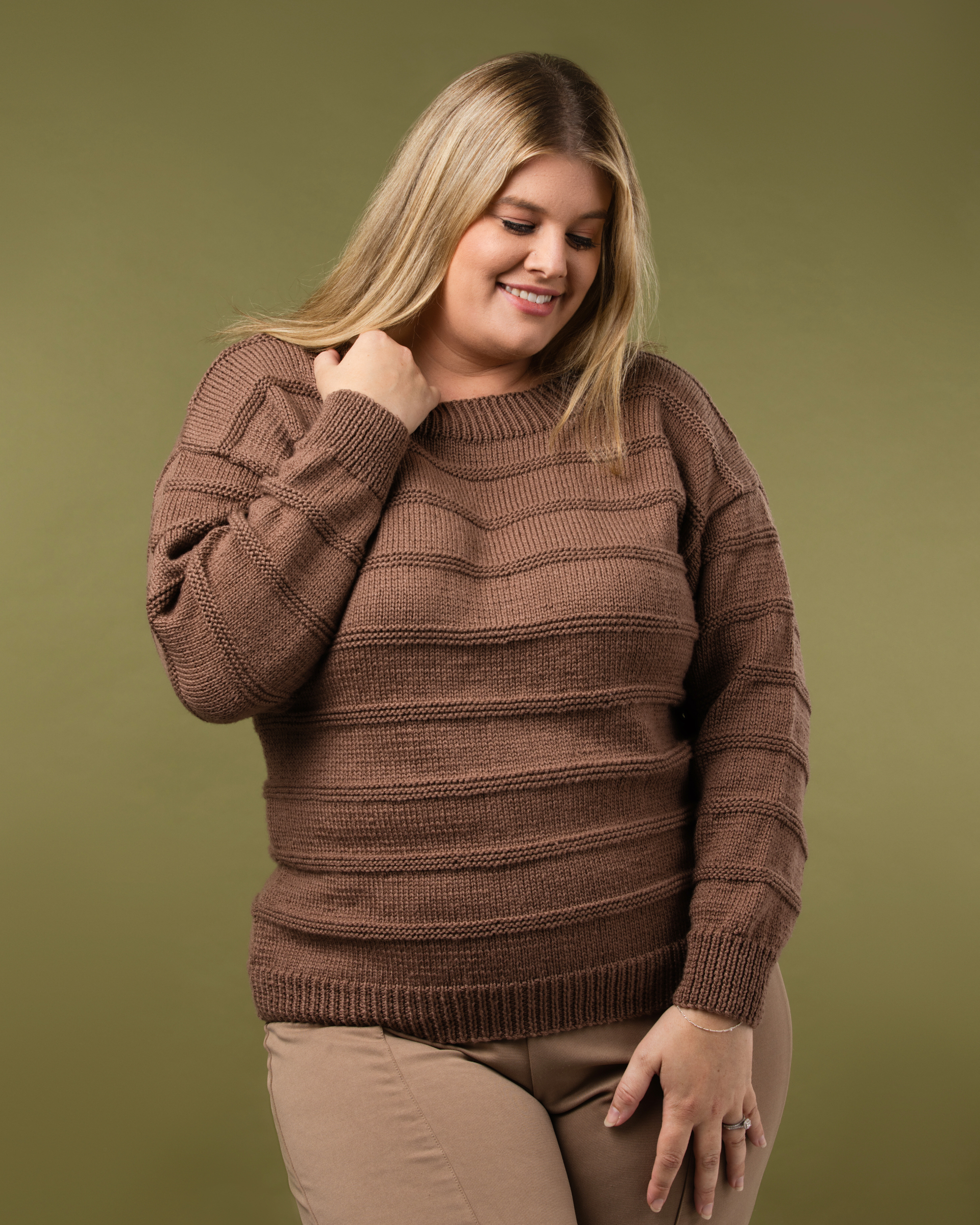 PT 8662 Garter Stripe Jumper - Knitting Pattern – Bendigo Woollen