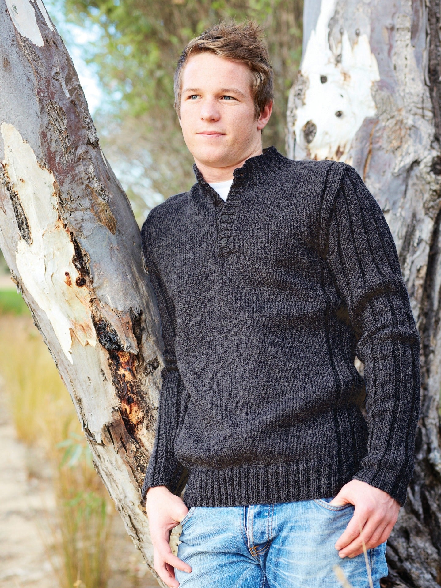 PT 8361 - Jumper with Side Detail - Knitting Pattern – Bendigo