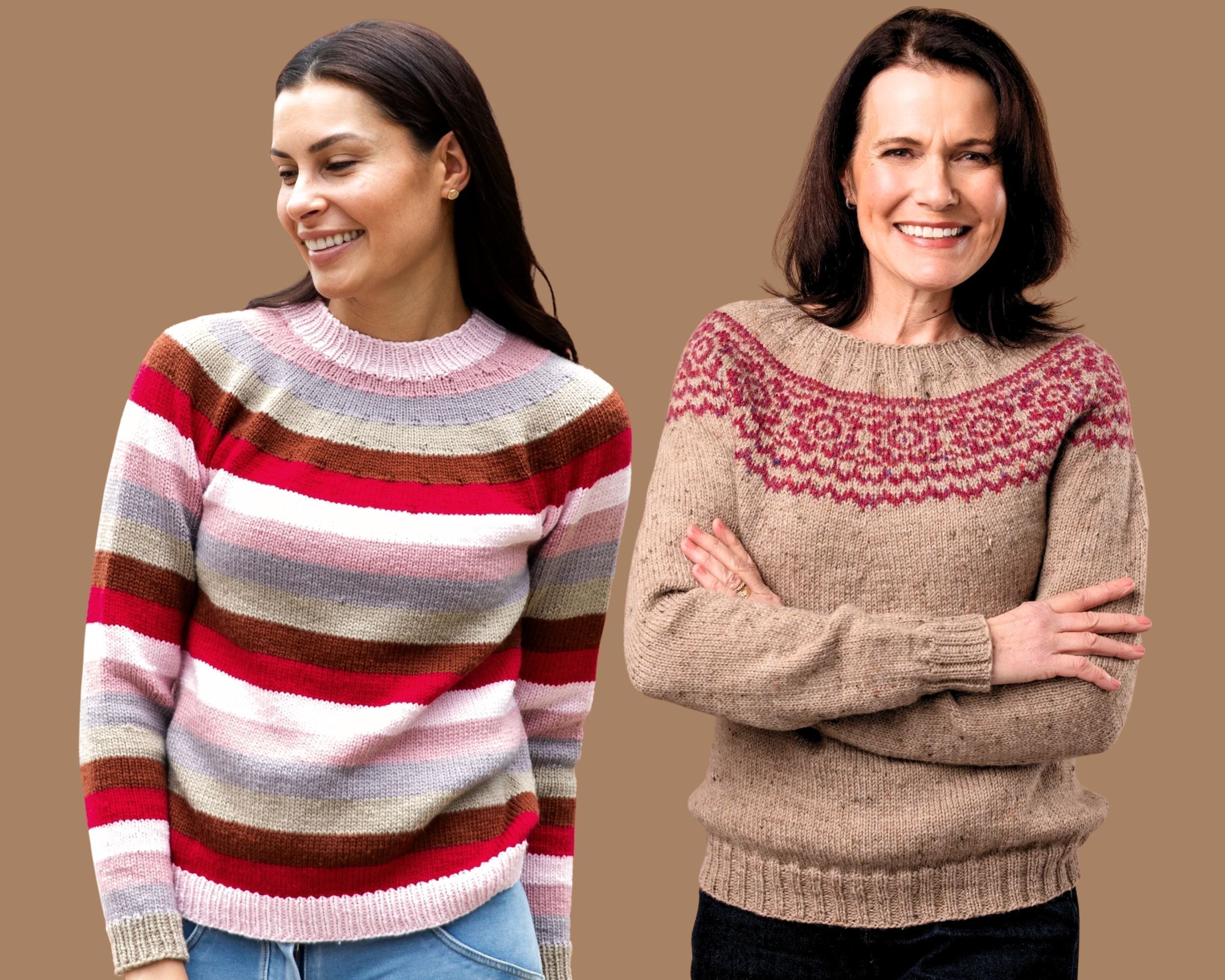Knitting a top-down jumper in the round