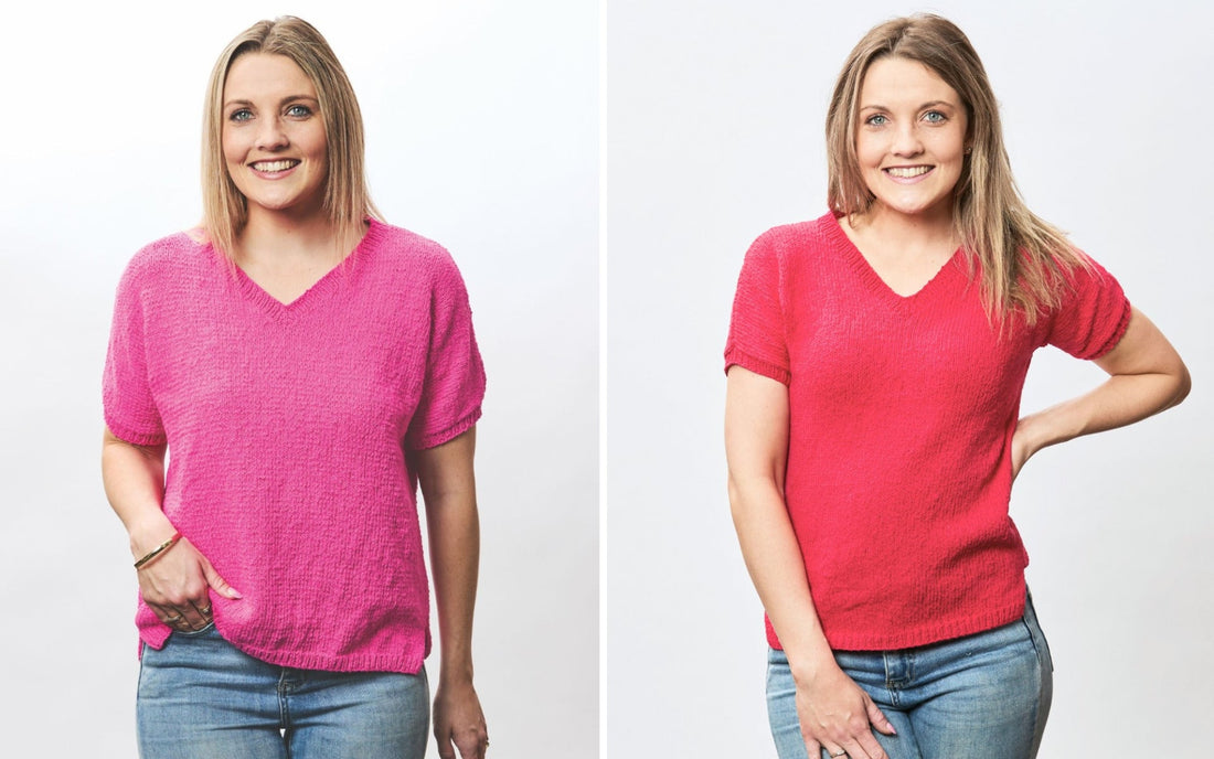 How to choose what size to knit or crochet - including understanding ease.