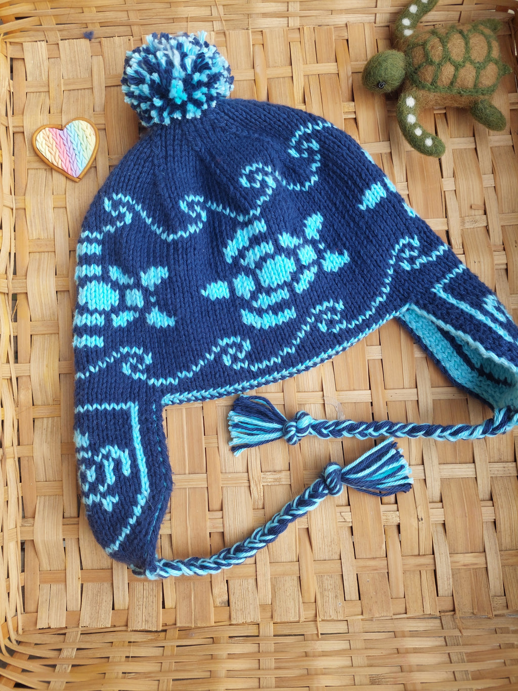 Double Knitted Ear Flap Beanies PDF