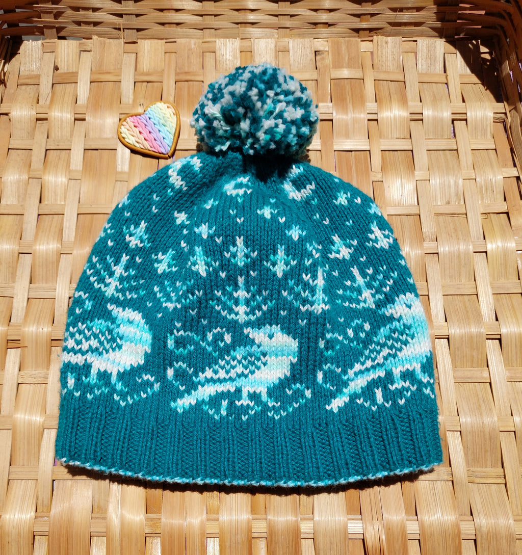 Bird in a Pine Forest Beanie PDF