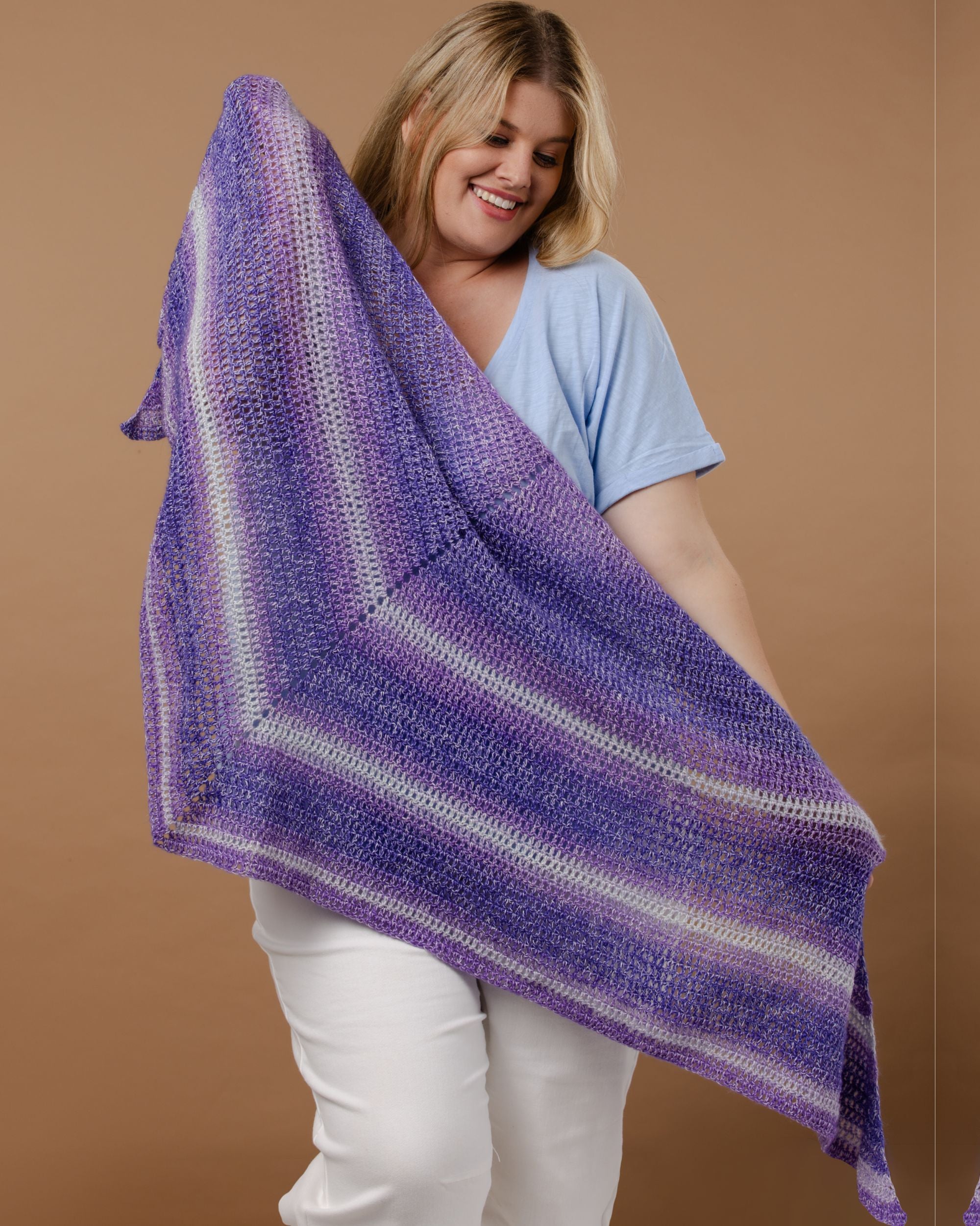 The Scarlett Shawls - Knitting or Crochet Pattern | PT 8735
