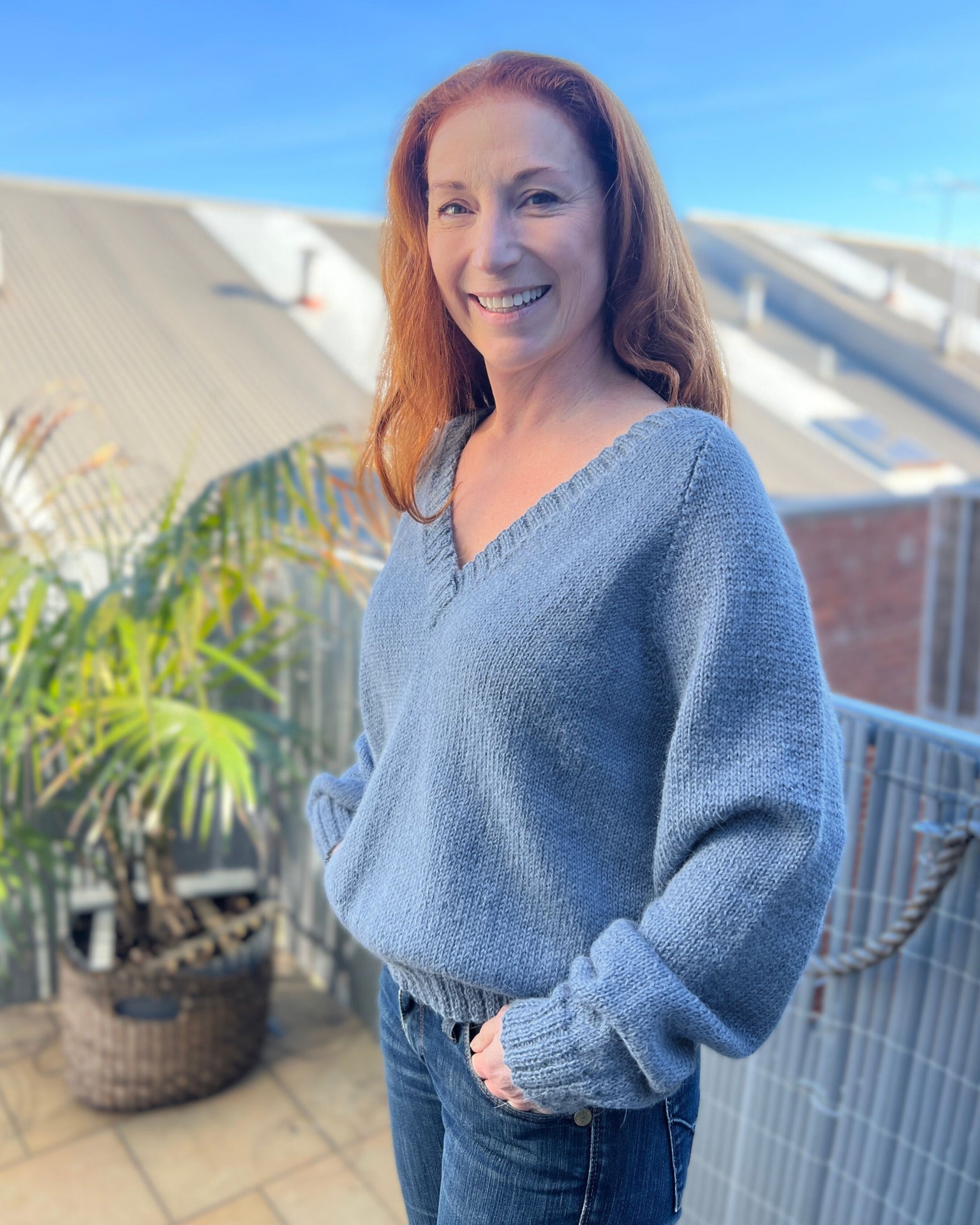 The Amelia V-Neck Jumper - Knitting Pattern | PT 8716