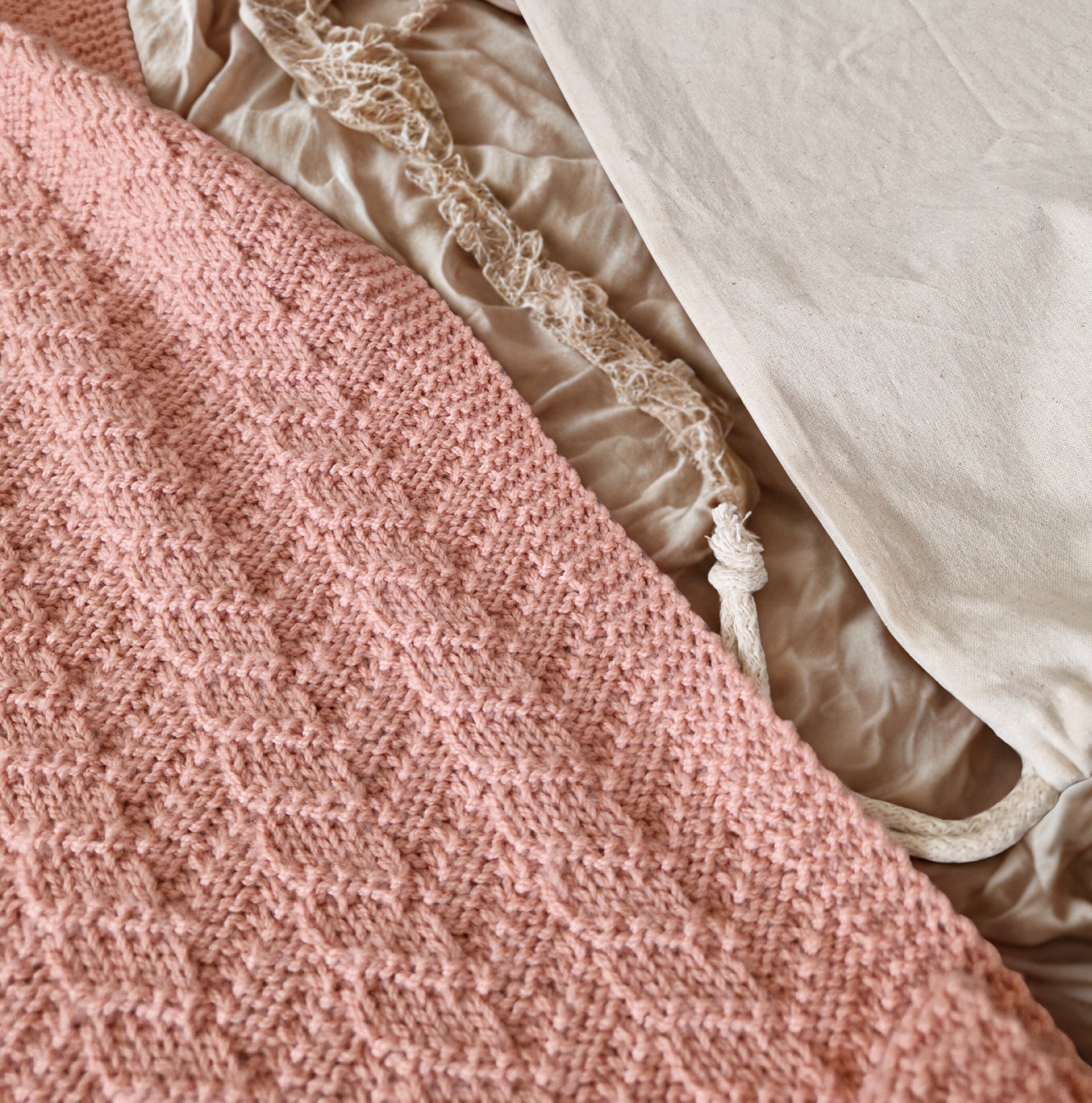 Mock Cable Baby Blanket PDF