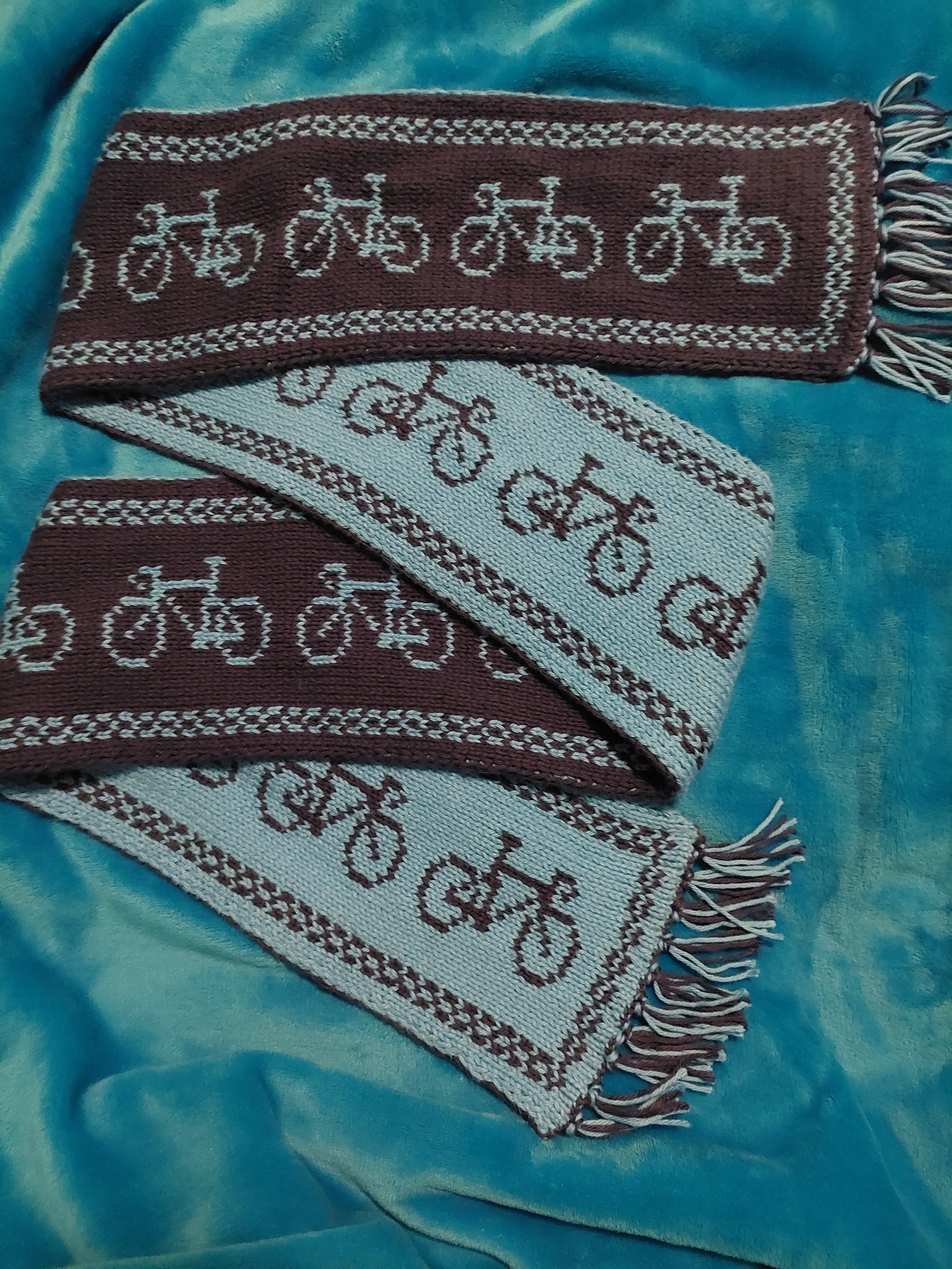 Double Knitted Bike Scarf