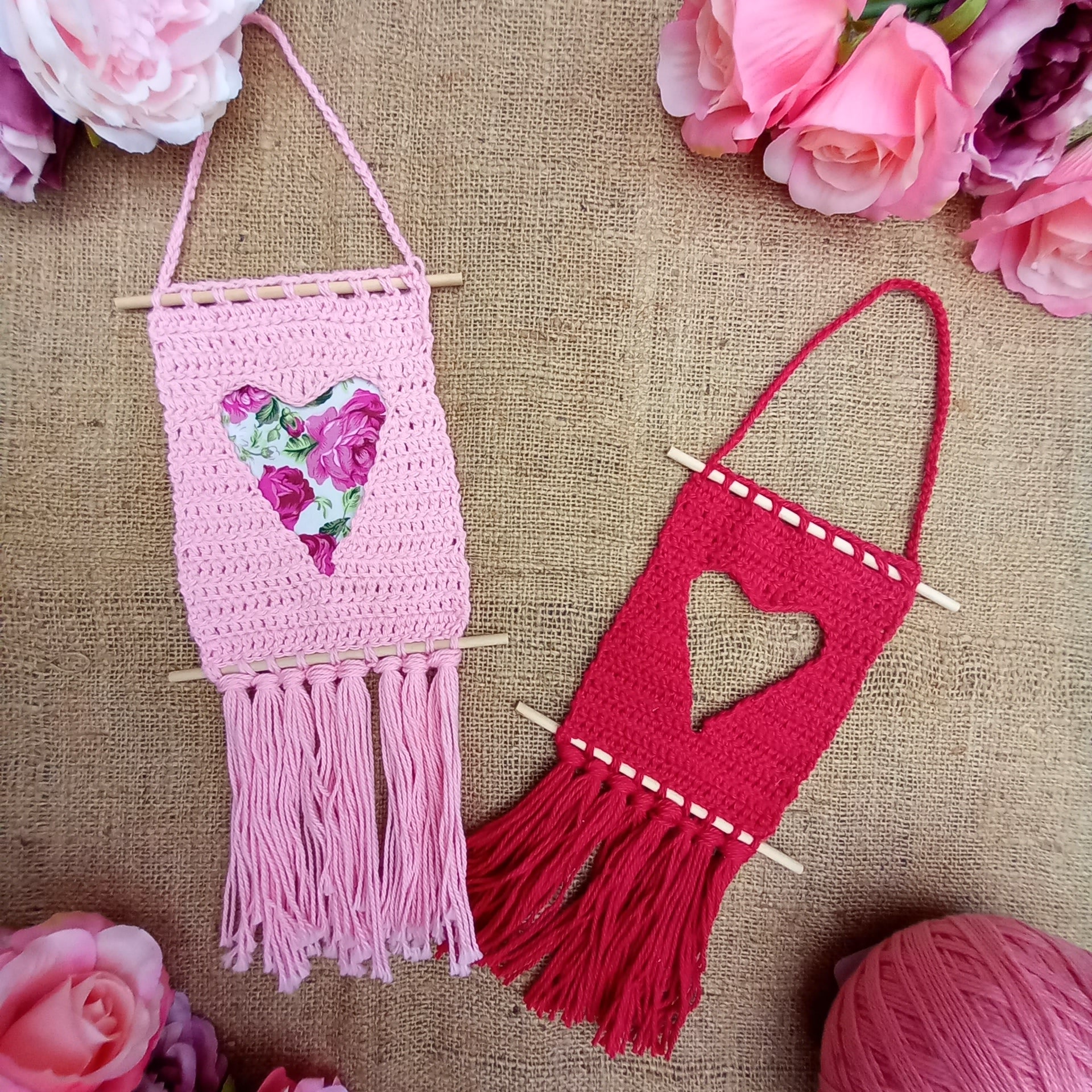 Whimsical Hearts Wall Hanging PDF