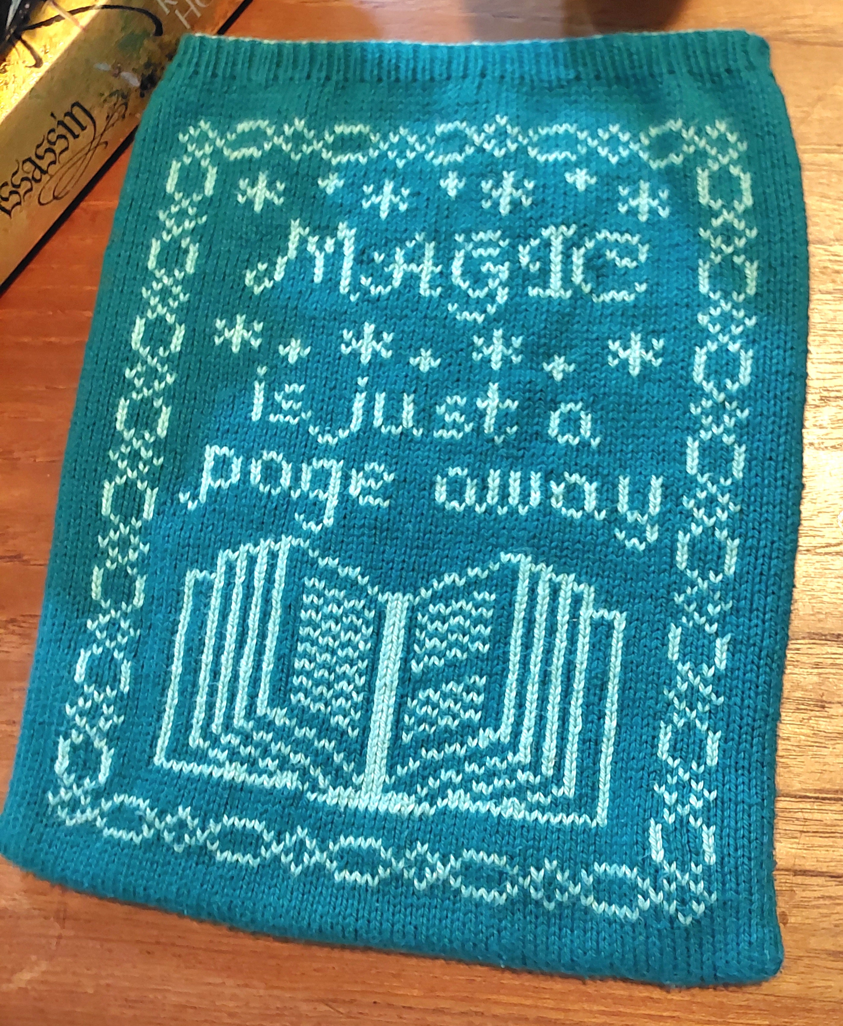 Double Knitted Book Protector