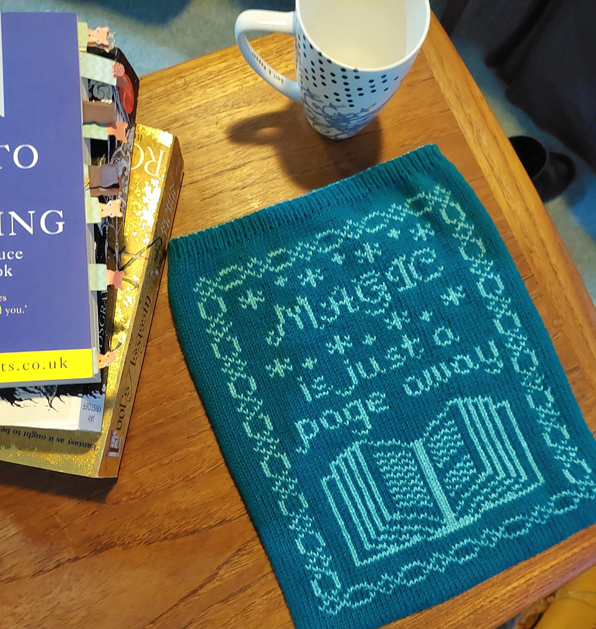 Timber Book Protector Double Knitted Book Protector – Bendigo Woollen Mills