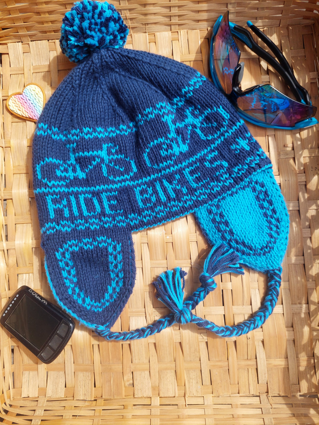 Double Knitted Bike Ear Flap Beanie PDF