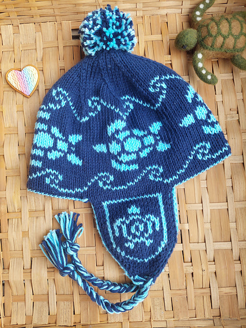 Double Knitted Ear Flap Beanies PDF