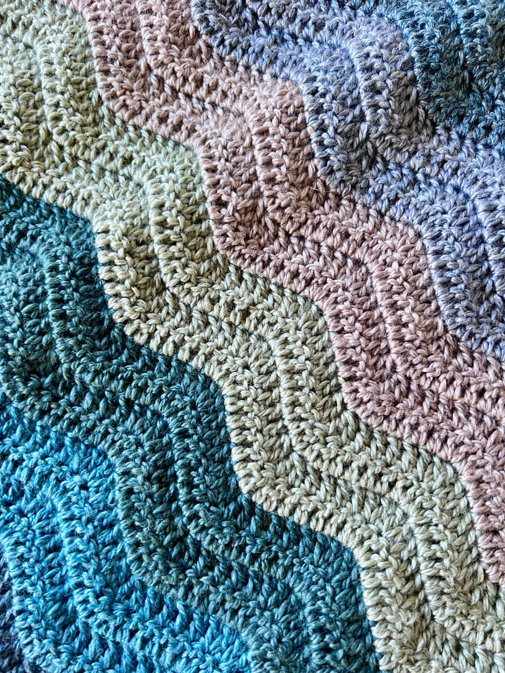 Crochet Ripple Blanket - Free Crochet Pattern