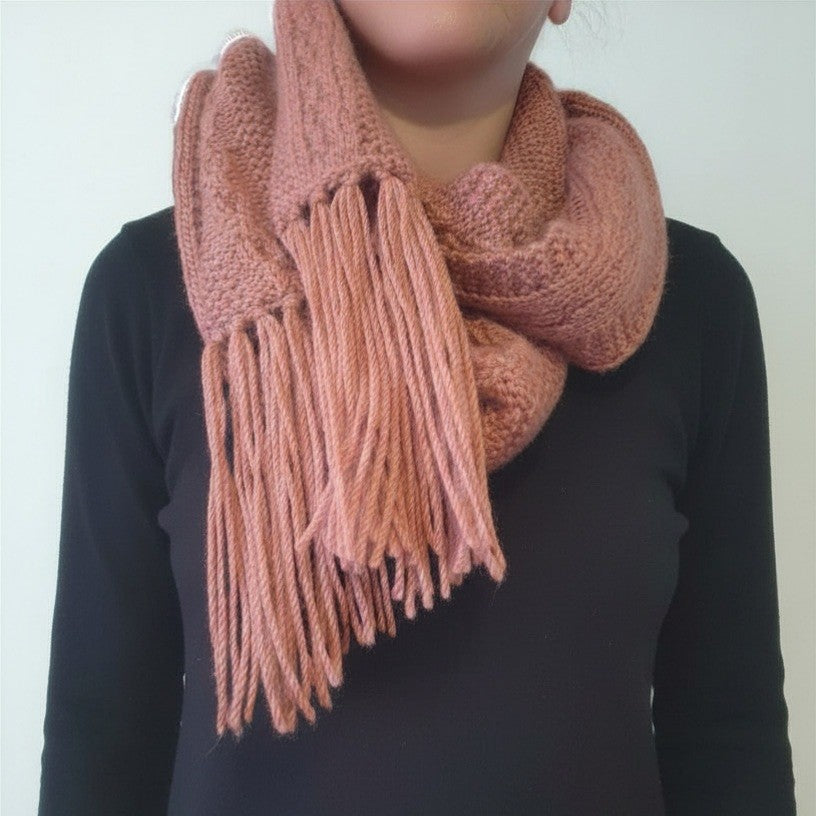 Boho Textured Chains Scarf PDF