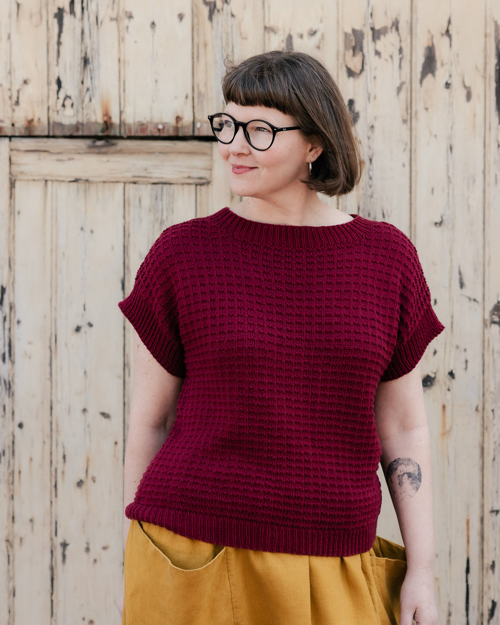 The Pamela Top - Women's Knitting Pattern | PT 8754