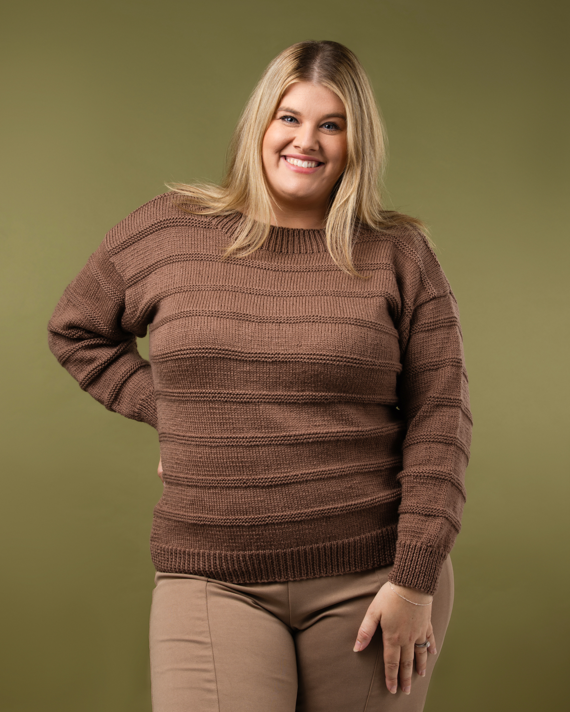 PT 8662 Garter Stripe Jumper - Knitting Pattern