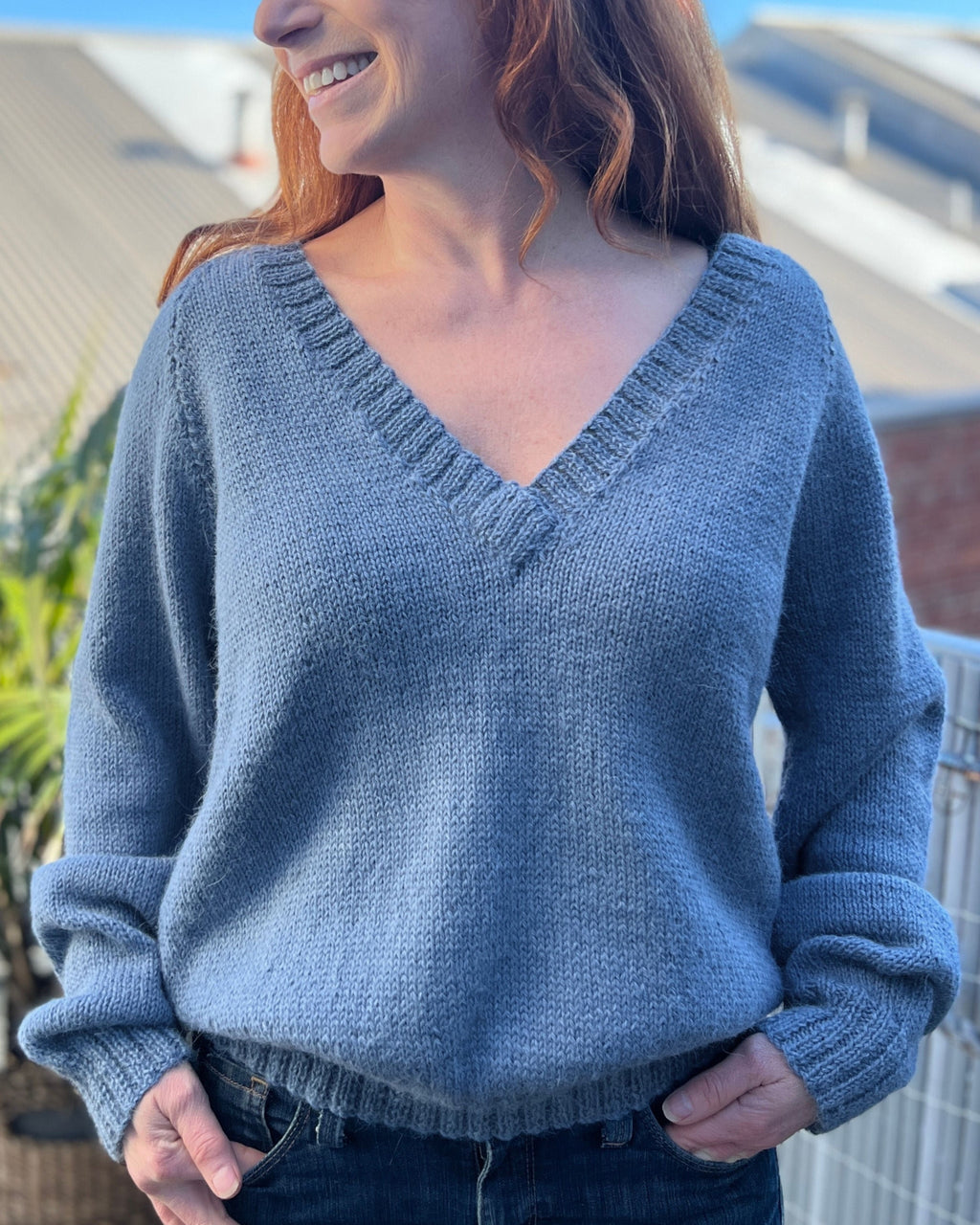 The Amelia V-Neck Jumper - Knitting Pattern | PT 8716