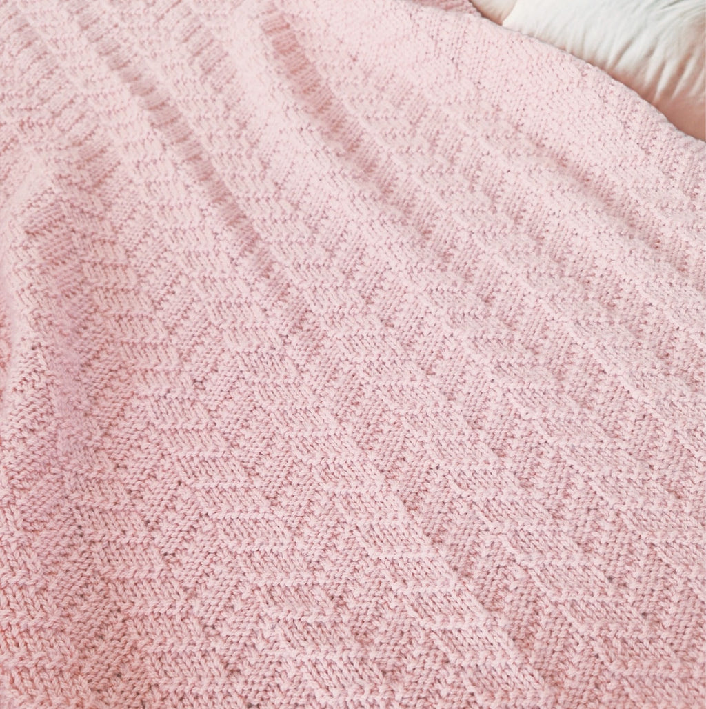 Mock Cable Baby Blanket PDF