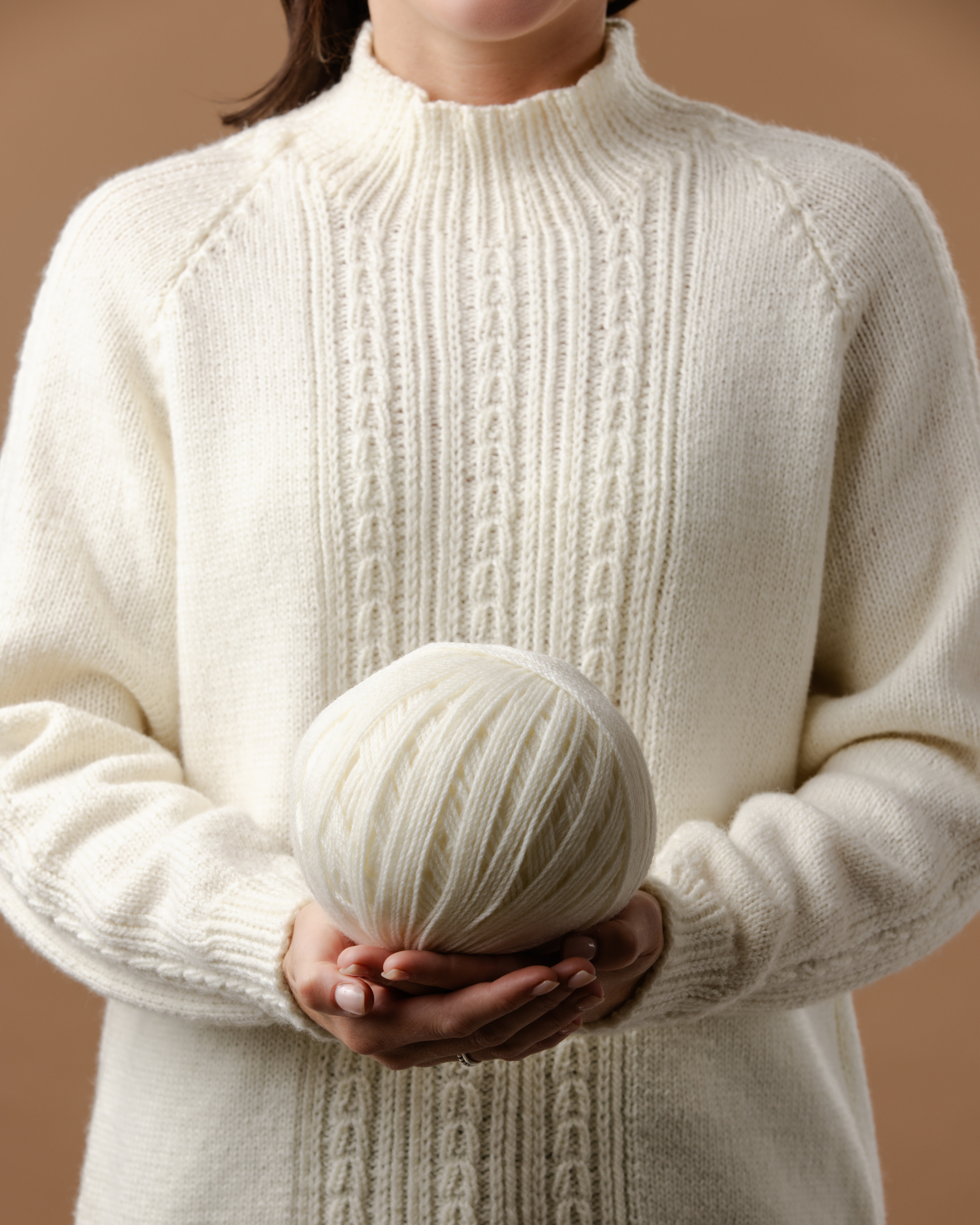 PT 8610 Rib and Cable Raglan - Knitting Pattern