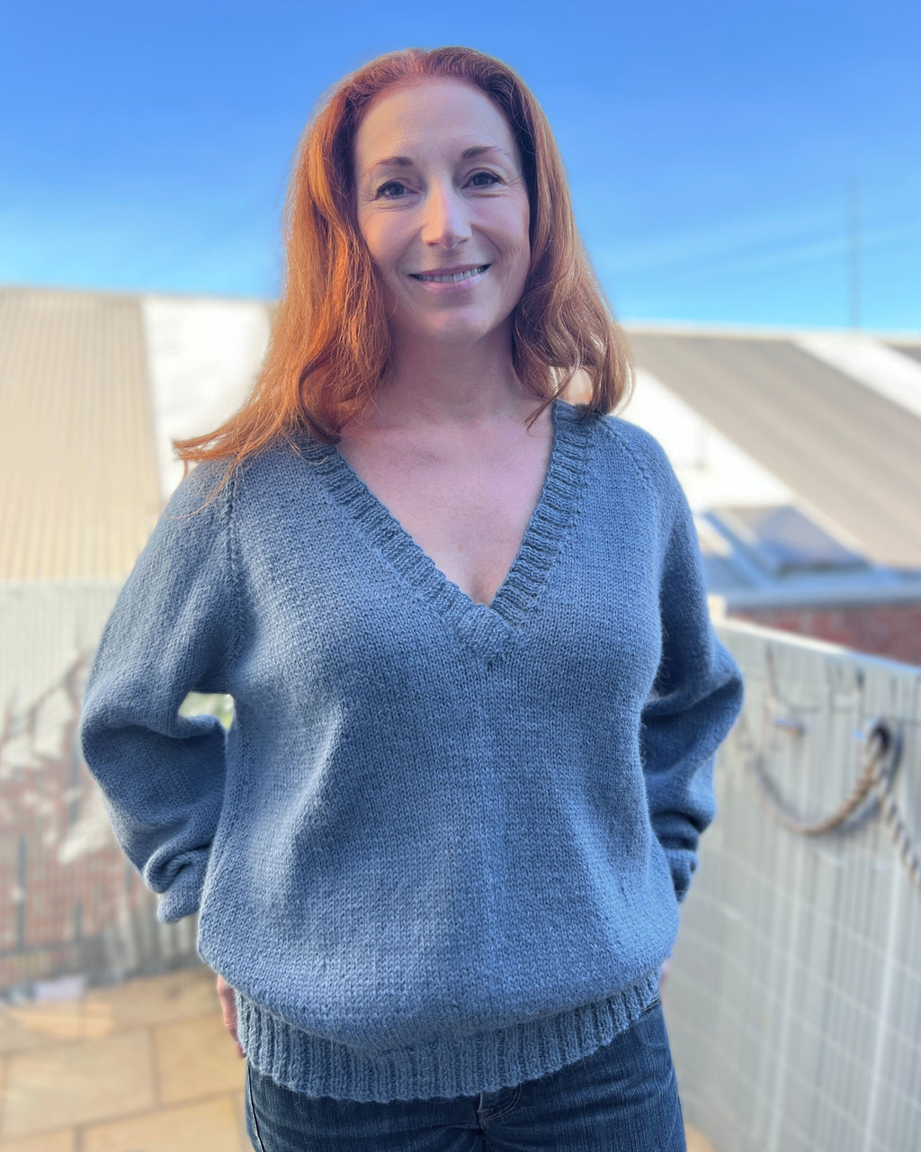 The Amelia V-Neck Jumper - Knitting Pattern | PT 8716