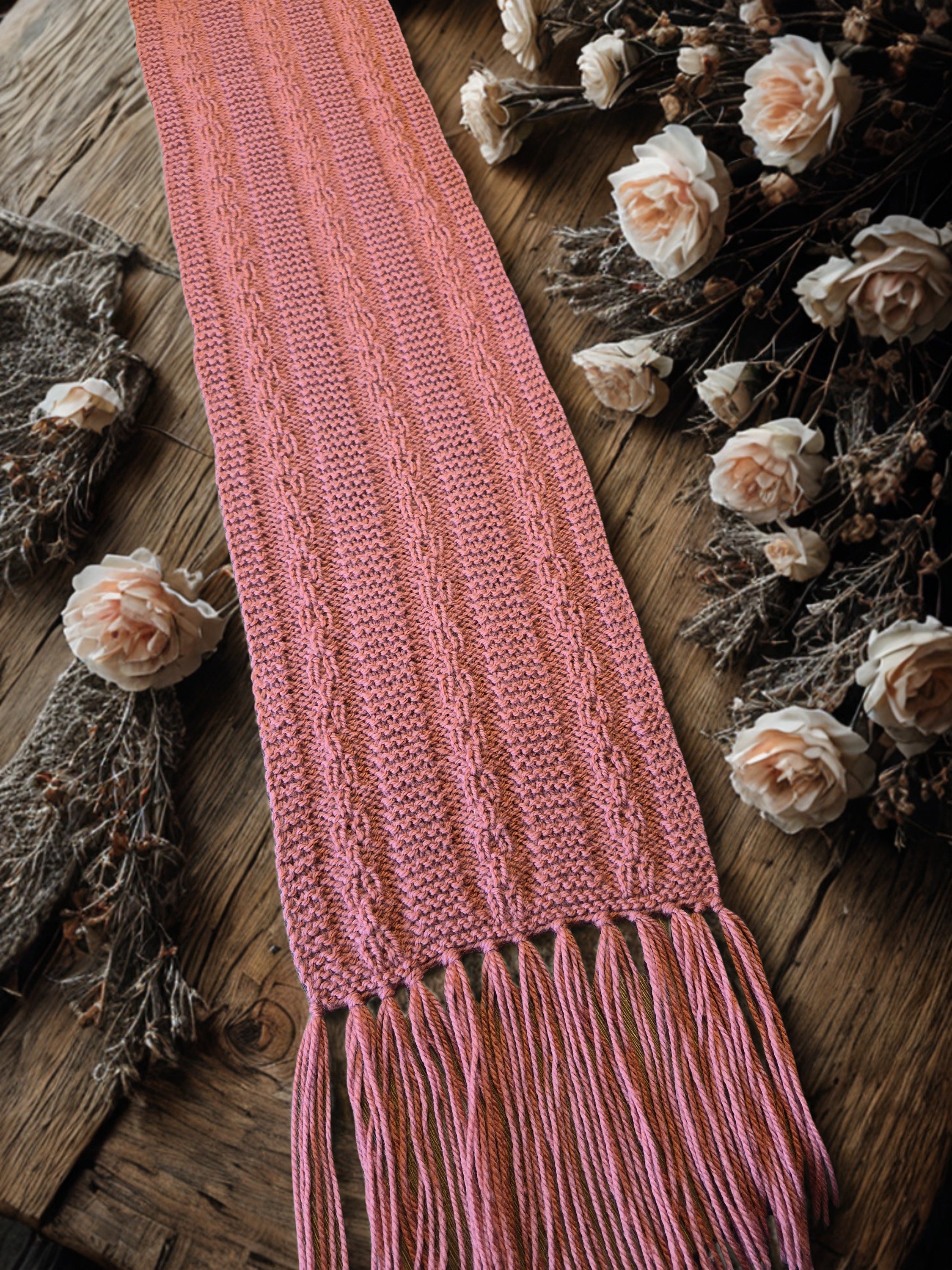 Boho Textured Chains Scarf PDF