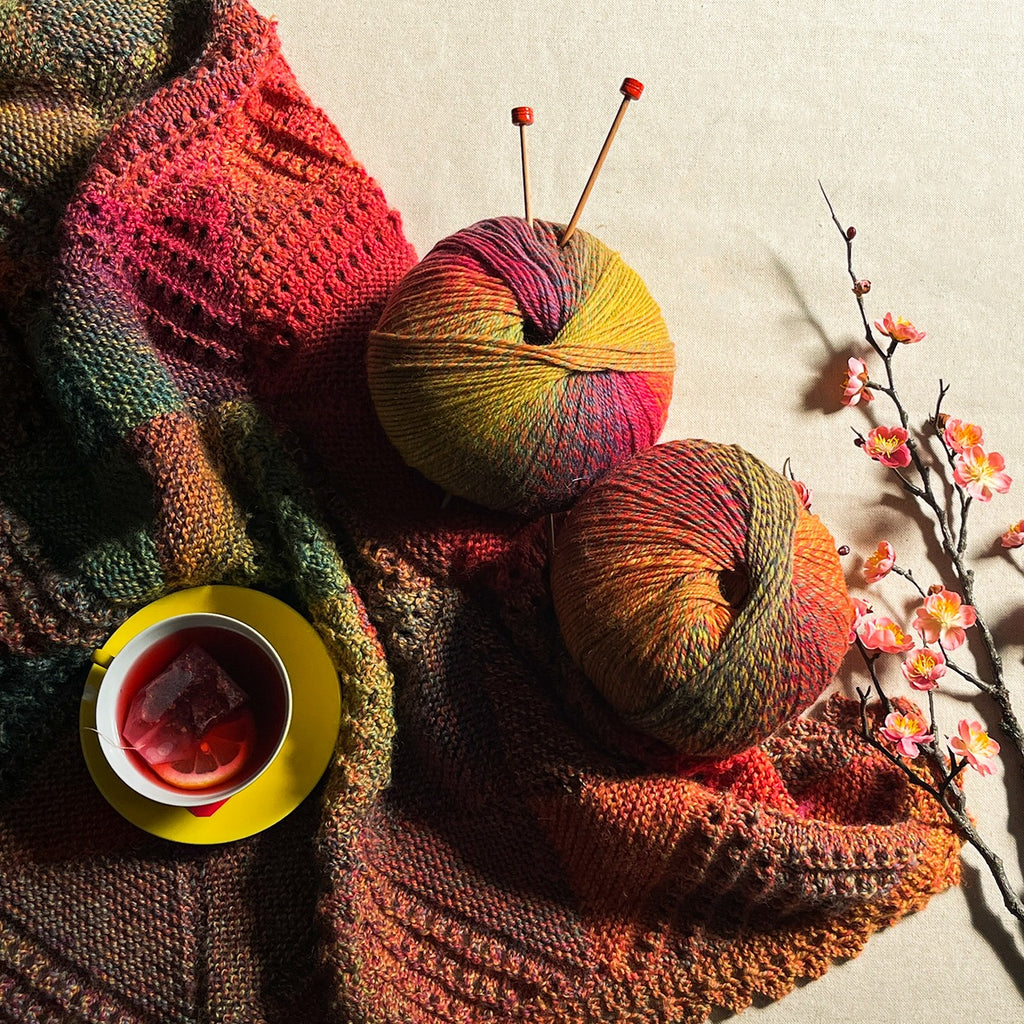 PT 8557 Gradient Blanket - Free Knitting Pattern