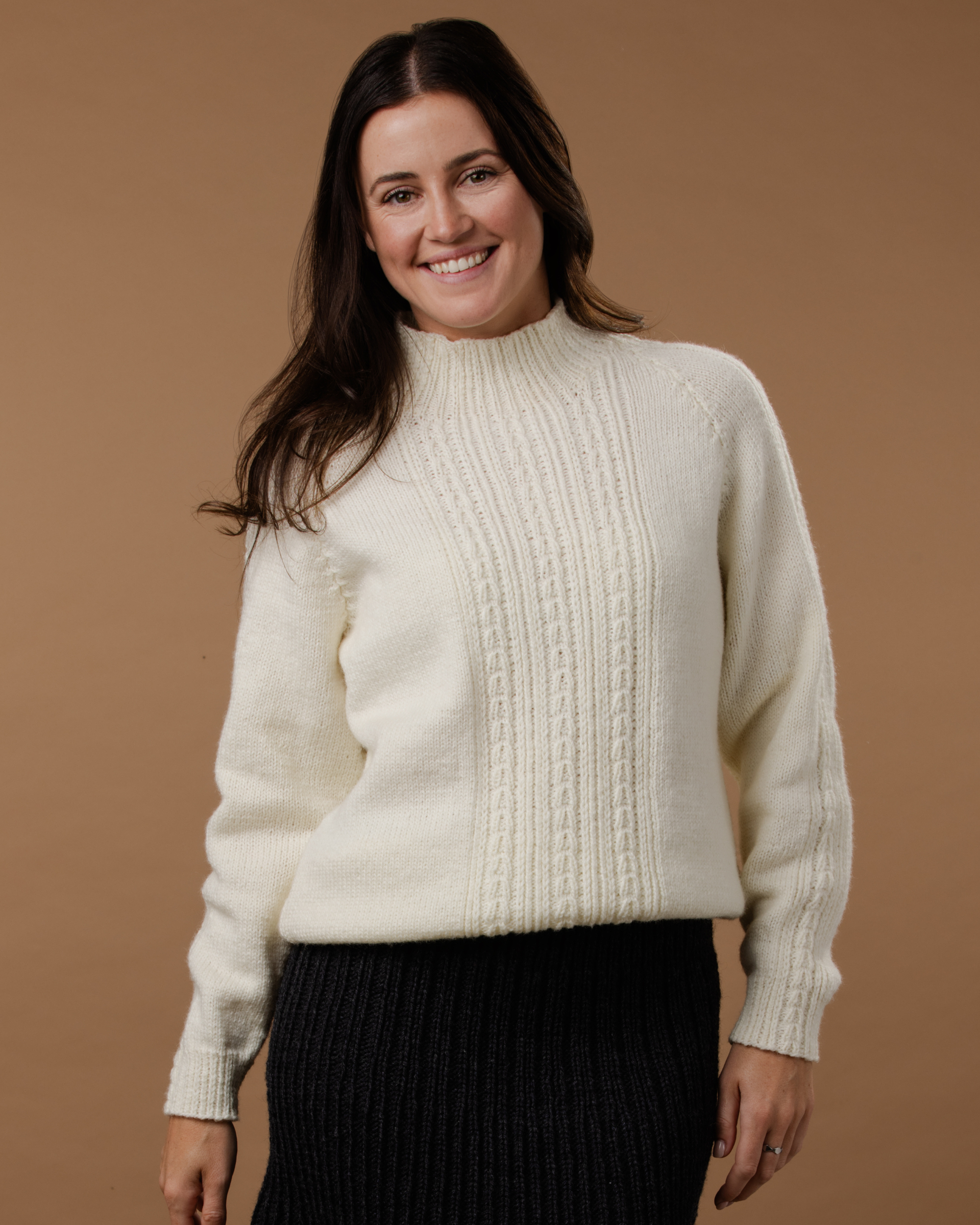PT 8610 Rib and Cable Raglan - Knitting Pattern