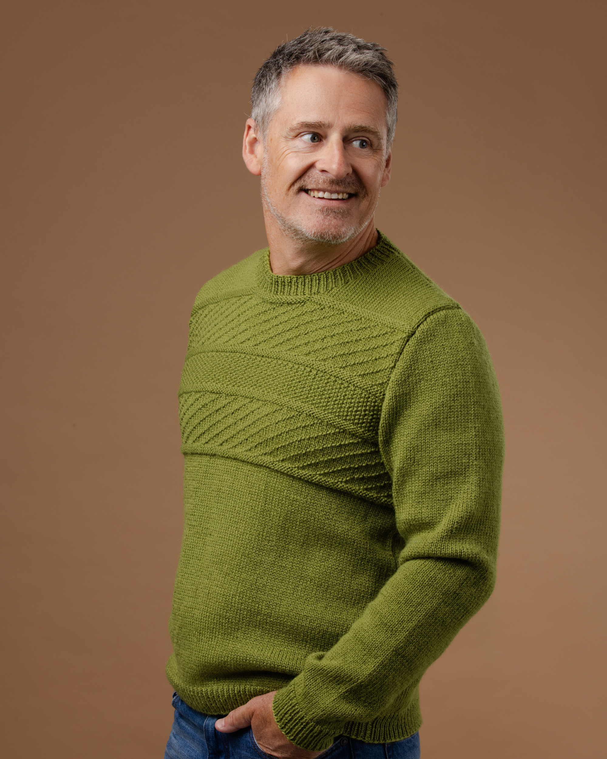 The Theo Textured Jumper - Knitting Pattern | PT 8726