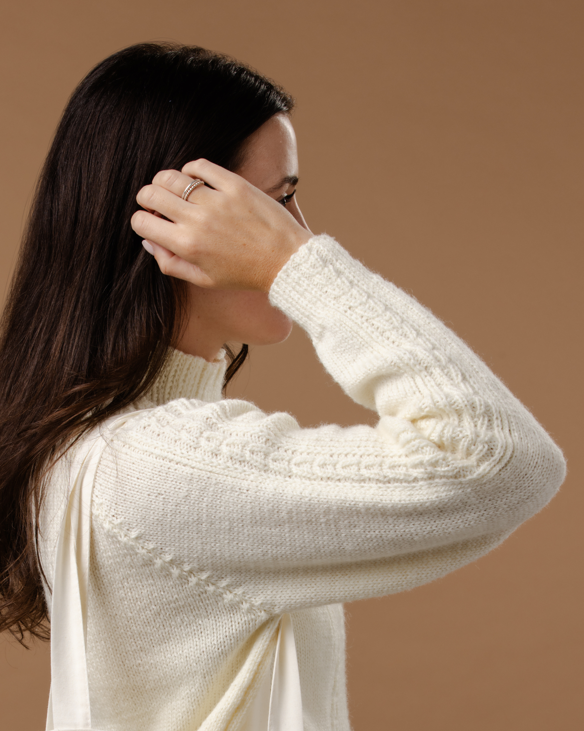 PT 8610 Rib and Cable Raglan - Knitting Pattern