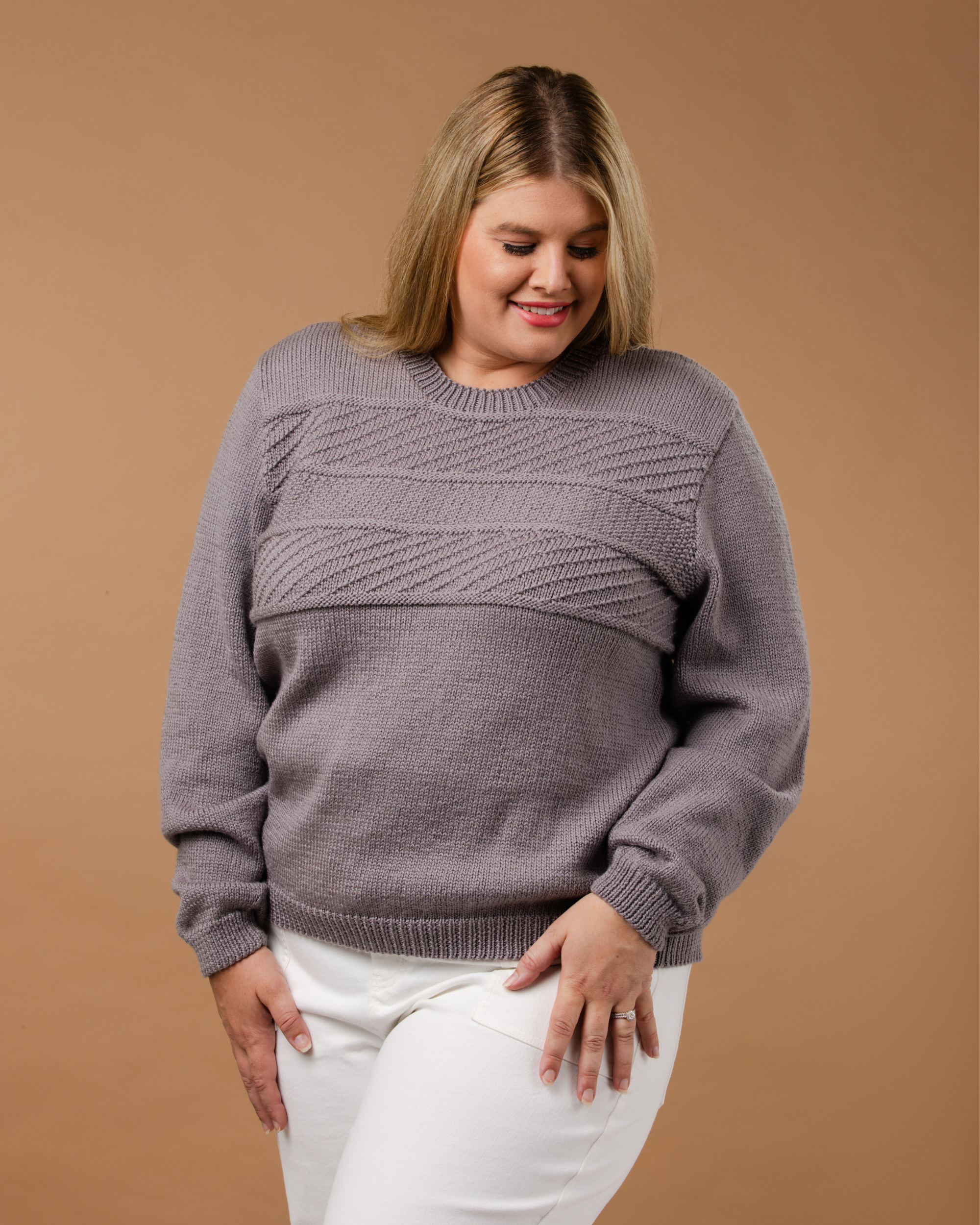 The Theo Textured Jumper - Knitting Pattern | PT 8726
