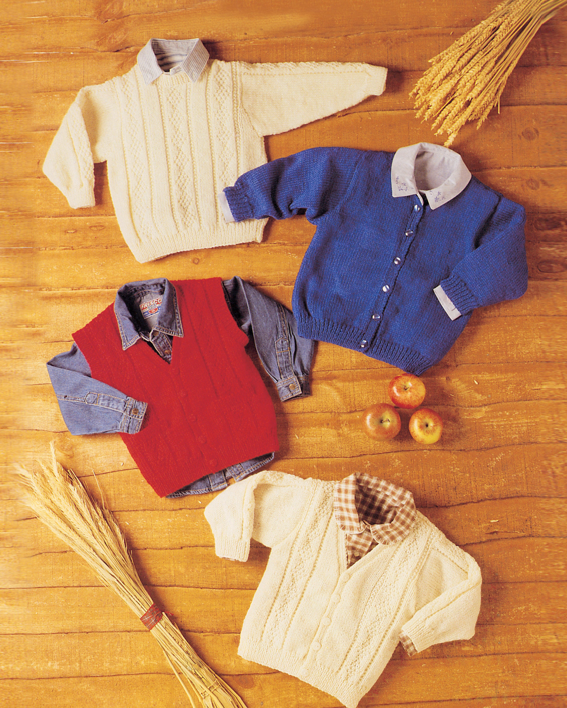 PT 8126 - Babies Sweater, Cardigan and Waistcoat PDF