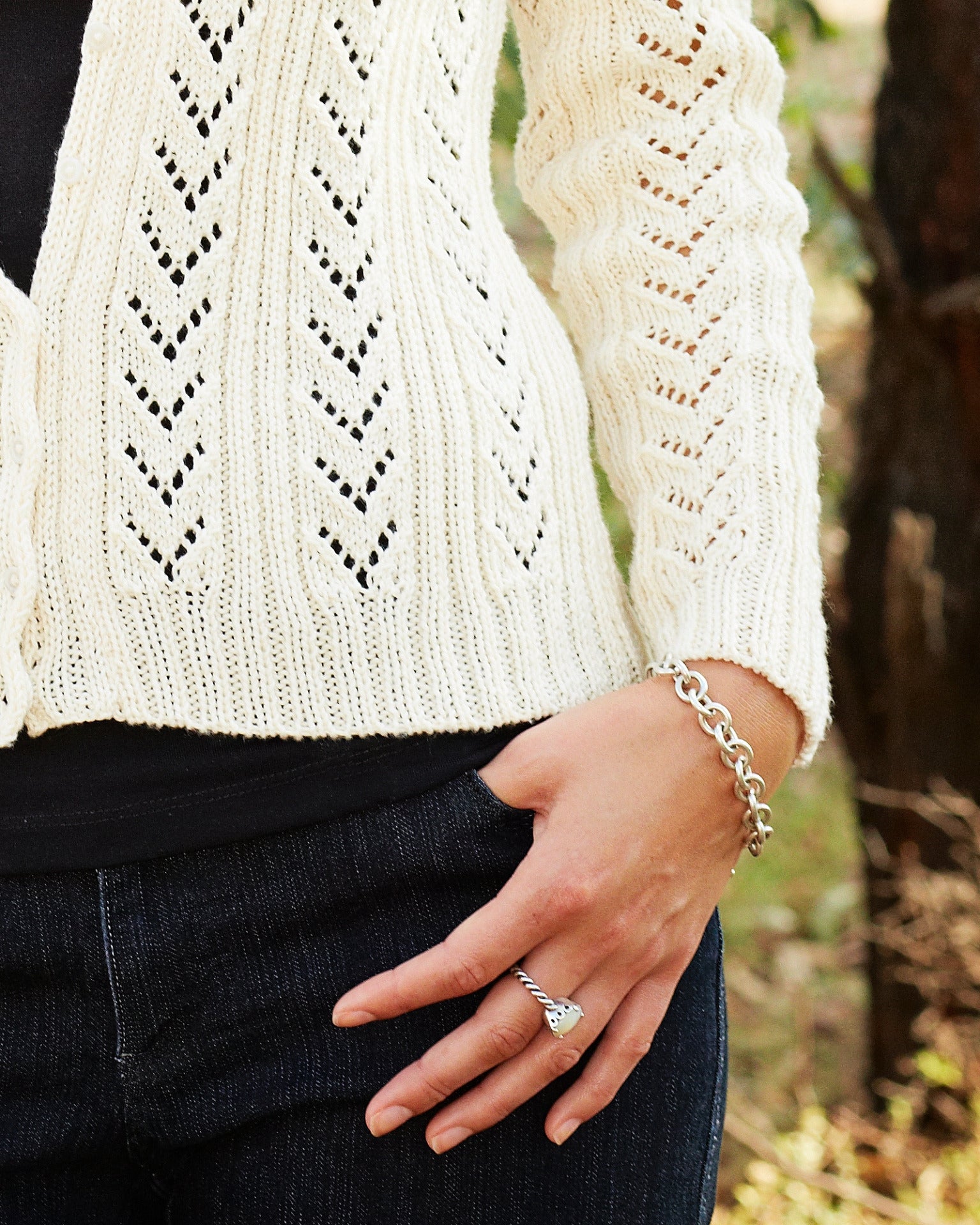 PT 8221 4 Ply Cotton Cardigan - Knitting Pattern