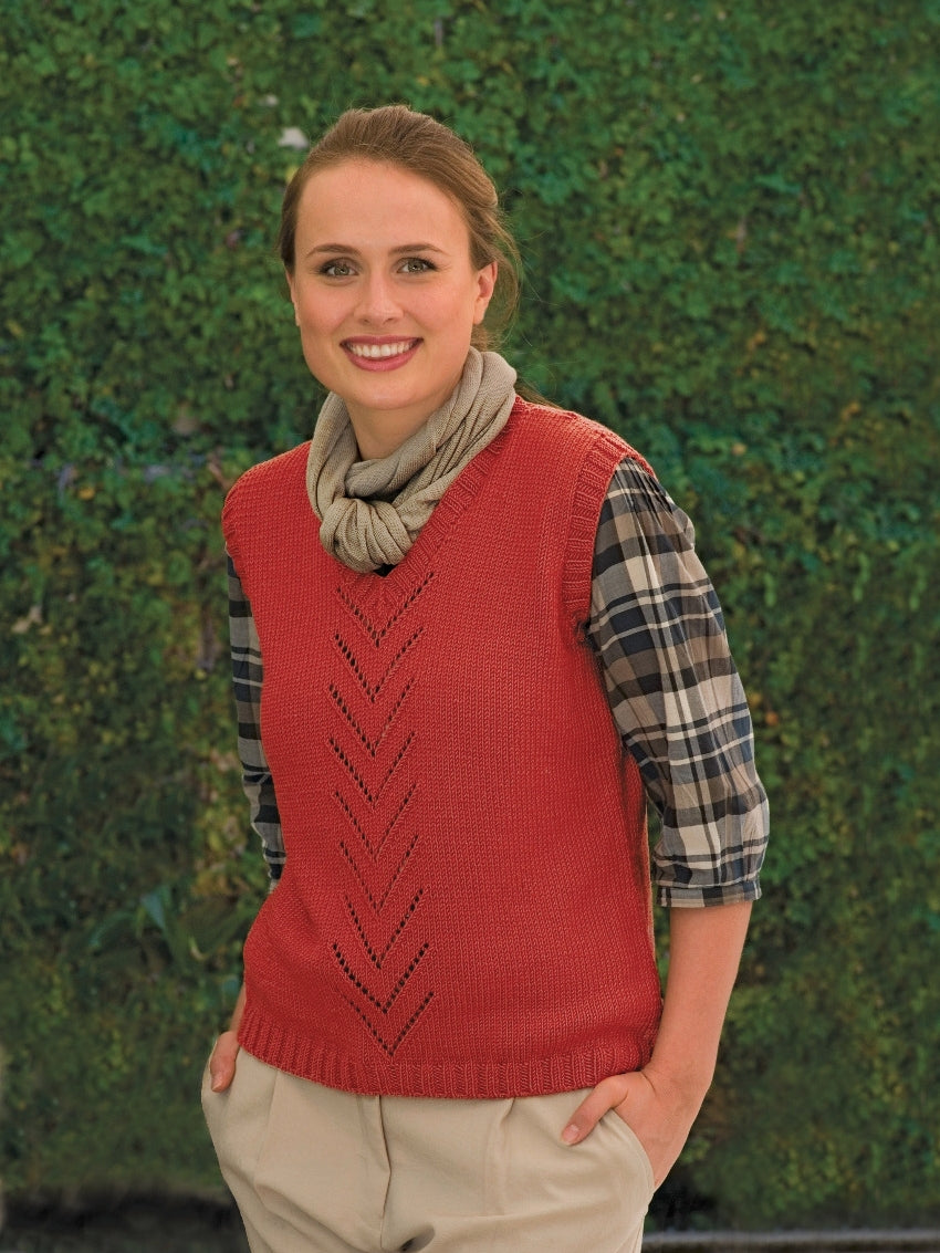 PT 8283 - Ladies Vest with Arrow Detail