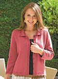 PT 8286 - Ladies Fan Detail Jacket Knitting Pattern