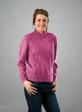 PT 8293 - Ladies Cabled Jumper - Knitting Pattern
