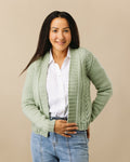 PT 8294 - Lace Panel Jacket - Knitting Pattern