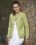 PT 8299 - Cardigan with Garter Stitch Collar - Knitting Pattern