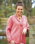 PT 8303 - Shawl Collar Jacket - Knitting Pattern