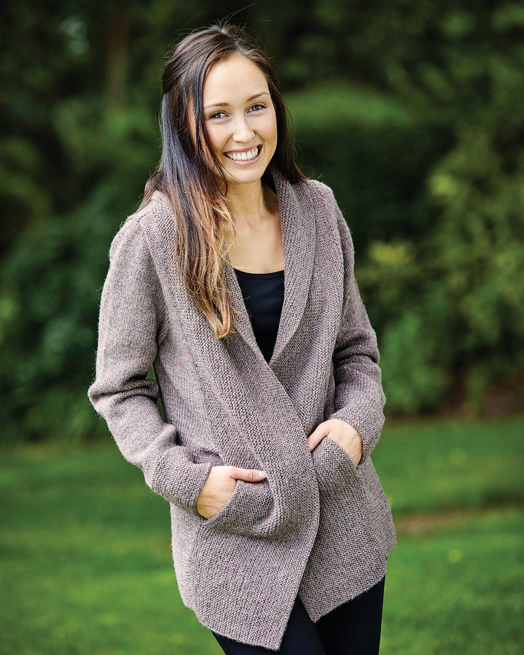 PT 8340 - Cardigan with Pockets - Knitting Pattern