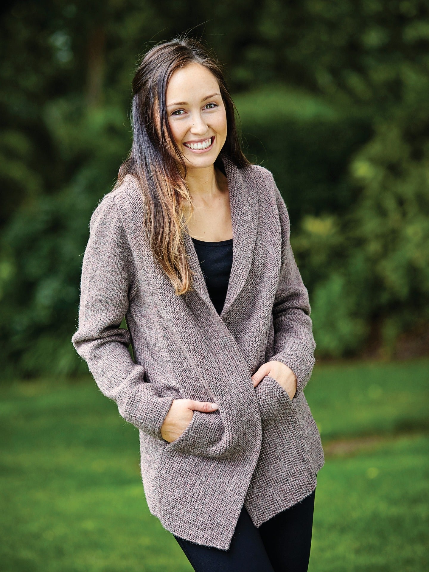 PT 8340 - Cardigan with Pockets - Knitting Pattern