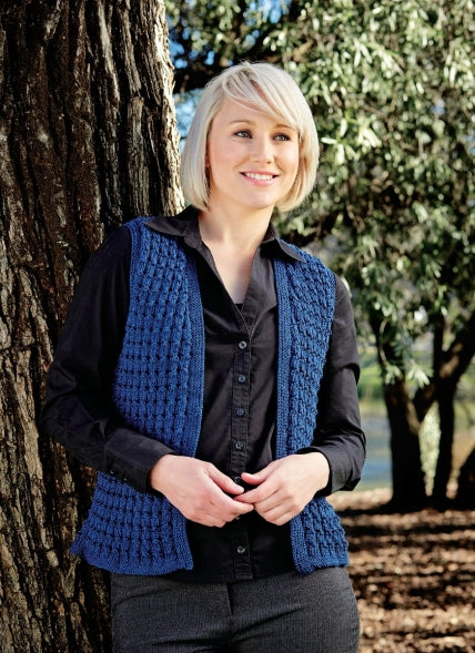 PT 8347 - Cabled Vest - Knitting Pattern