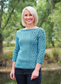PT 8362 - Cabled Boat Neck Jumper - Knitting Pattern