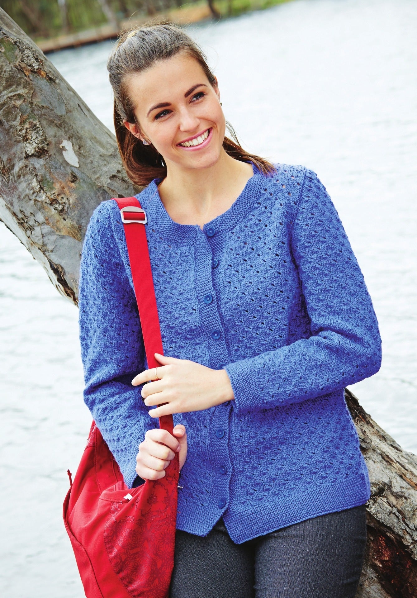 PT 8364 - Eyelet Cardigan - Knitting Pattern
