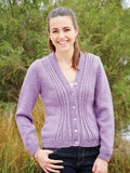 PT 8368 - Shaped Cable Cardigan - Knitting Pattern
