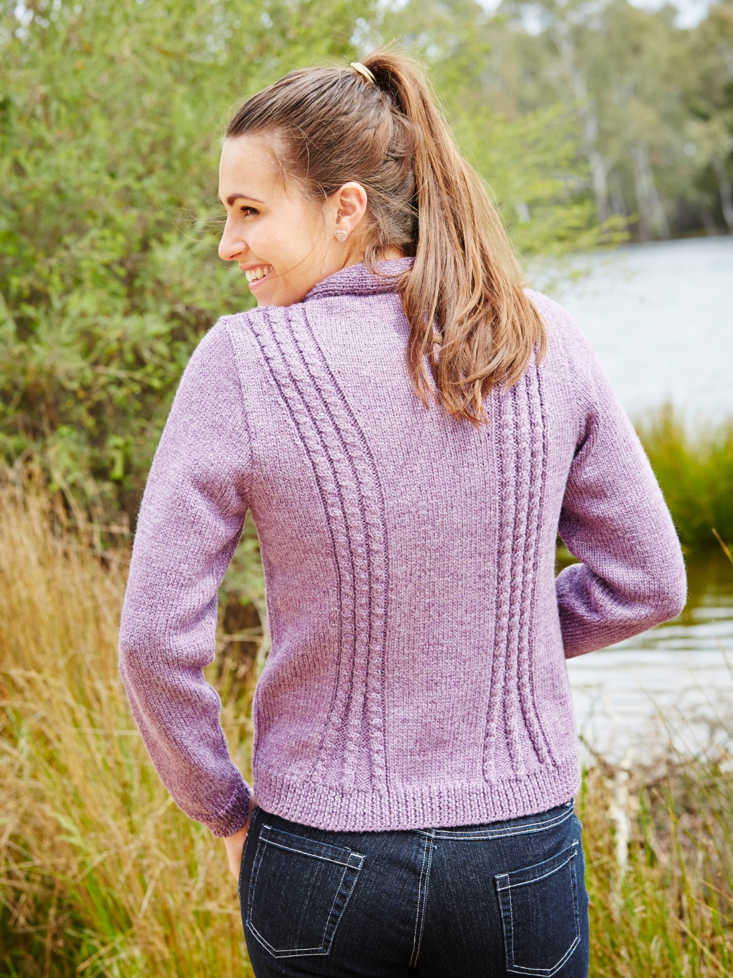 PT 8368 - Shaped Cable Cardigan - Knitting Pattern