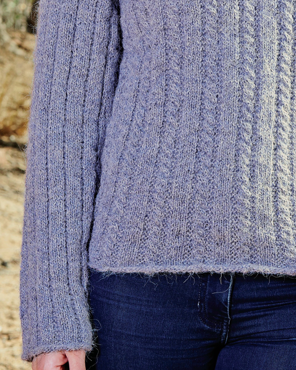 PT 8376 - Cable Jumper with Roll Neck - Knitting Pattern