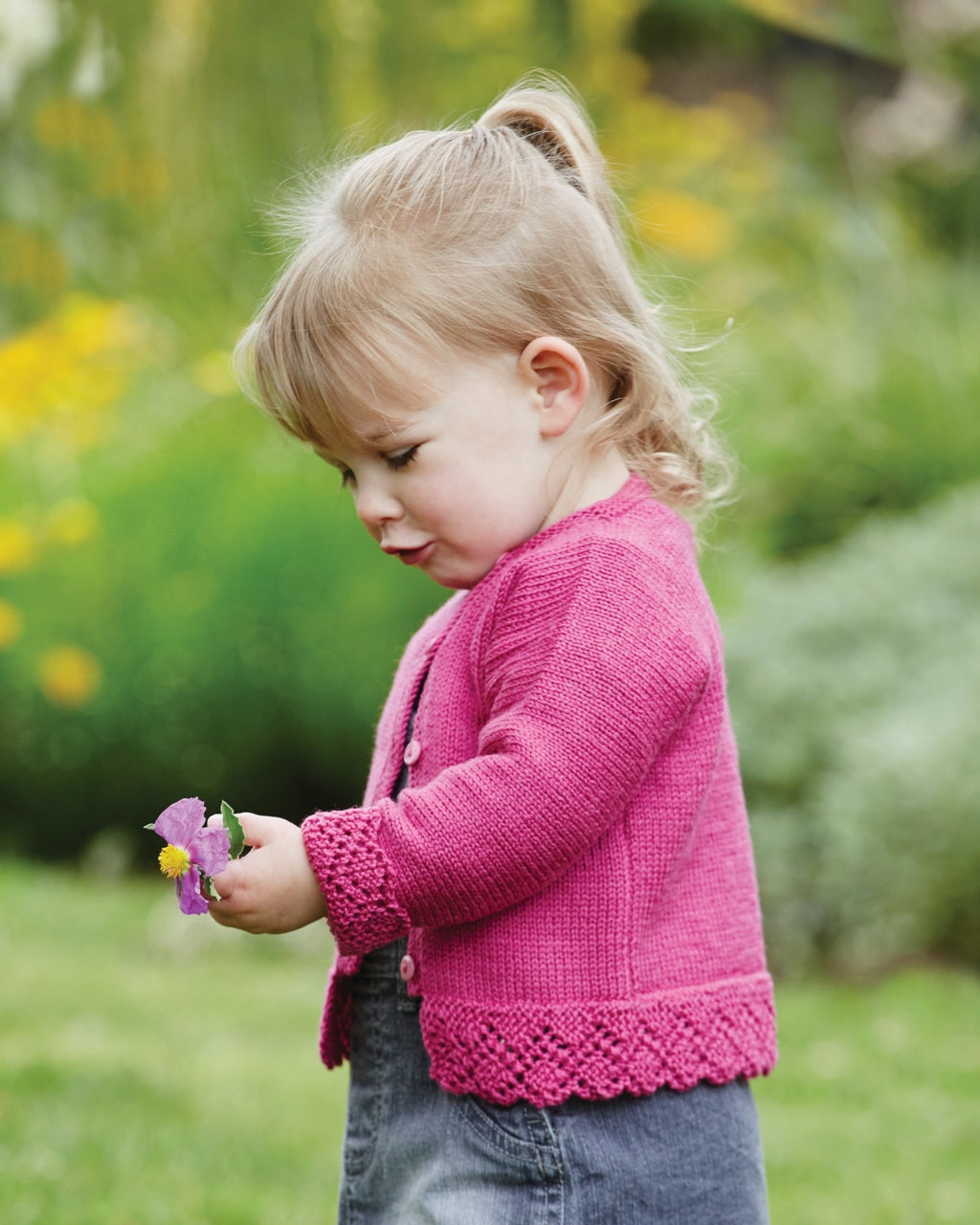 PT 8389 - Cardigan with Offset Buttons - Knitting Pattern