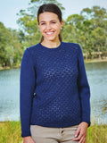 PT 8391 - Ladies Lace Bodied Jumper - Knitting Pattern