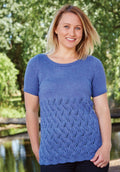 PT 8393 - Ladies Lace Top - Knitting Pattern